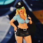 Police woman figurine