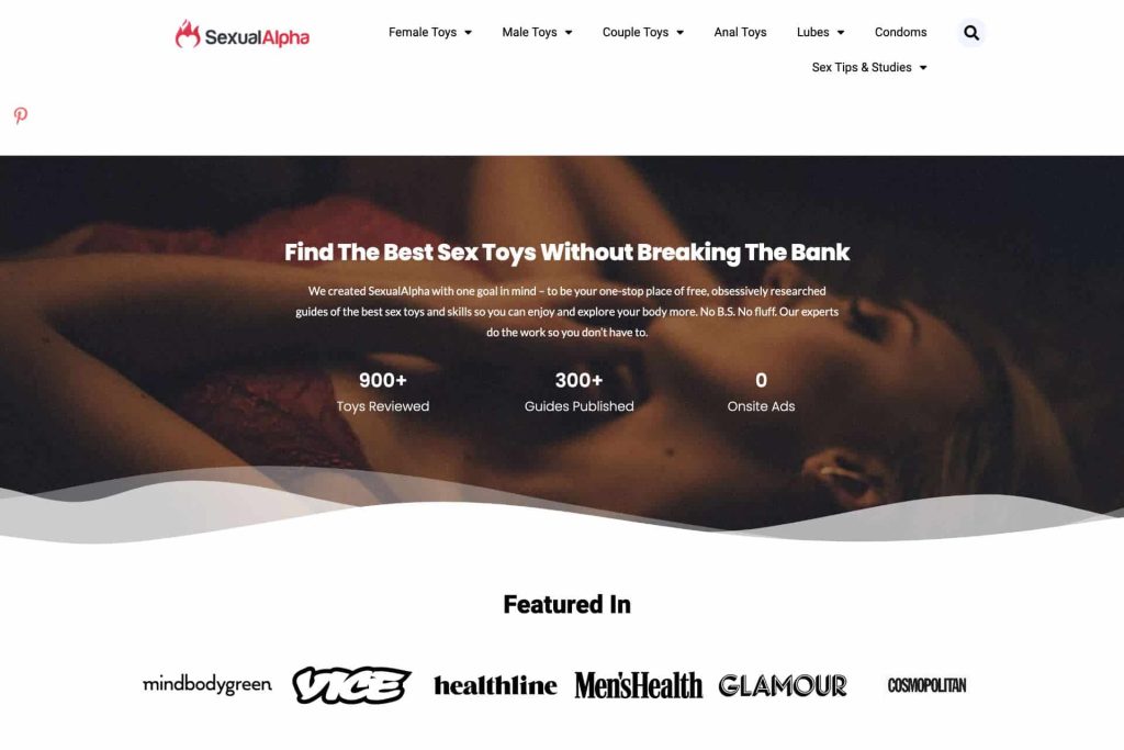 SexualAlpha homepage